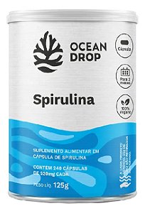 Spirulina 240 Capsulas Ocean Drop (400mg Cada)