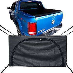 Bolsa Flash Cover Ecobag Caçamba Amarok Nylon Preto Com Ziper 378L
