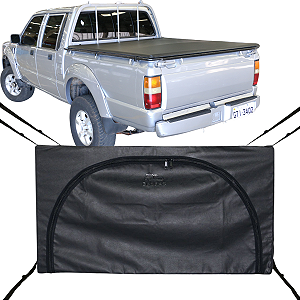 Bolsa Flash Cover Ecobag Caçamba L200 Quadrada de Nylon Preto 378L