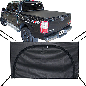 Bolsa Flash Cover Ecobag Caçamba Ranger Quadrada de Nylon Preto 378L