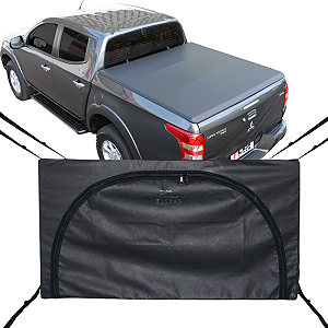 Bolsa Flash Cover Ecobag Caçamba Triton Sport 2017 de Nylon Preto 378L