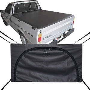 Bolsa Flash Cover Ecobag Caçamba Pick Up Pampa de Nylon Preto Com 296L
