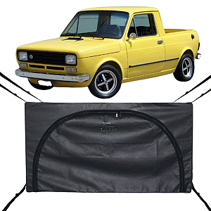 Bolsa Flash Cover Ecobag Caçamba Fiat 147 de Nylon Preto Com Ziper 296L