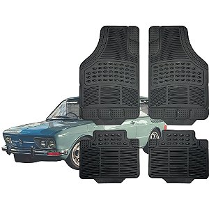 Jogo Tapete Automotivo Carpete Borracha Completo Volkswagem Brasilia