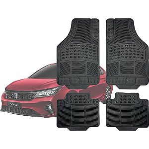 Jogo de Tapete Automotivo Carpete Borracha Completo Honda City Sedan