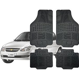 Jogo de Tapete Automotivo Carpete Borracha Completo Corsa Classic