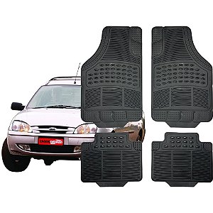 Jogo Tapete Automotivo Carpete Borracha Completo Picape Ford Courier