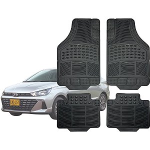 Jogo de Tapete Automotivo Carpete Borracha Completo Hyundai Hb20 Sedan