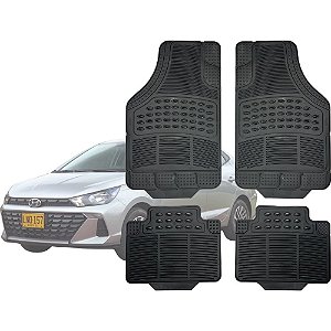 Jogo de Tapete Automotivo Carpete Borracha Completo Hyundai Hb20 Hatch