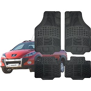 Jogo de Tapete Automotivo Carpete Borracha Completo Peugeot Hoggar