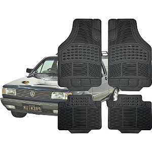 Jogo de Tapete Automotivo Carpete Borracha Completo Volkswagem Parati