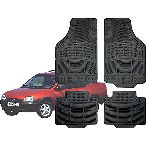 Jogo Tapete Automotivo Carpete Borracha Completo Chevrolet Picape Corsa