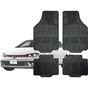 Jogo Tapete Automotivo Carpete Borracha Completo Volkswagem Polo Hatch