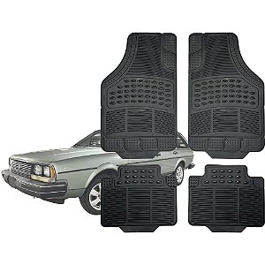 Jogo de Tapete Automotivo Carpete Borracha Completo Volkswagem Quantum