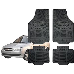 Jogo de Tapete Automotivo Carpete Borracha Completo Chevrolet Wagon