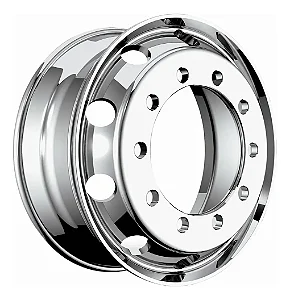 Roda Aluminio 22.5 x 8.25 10F S/C Alto Brllho Xbri REDONDO - (295/80)