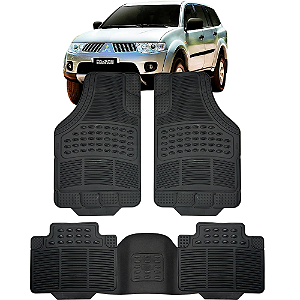 Jogo de Tapete Automotivo 5 Peça Borracha PVC + Tunel Mitsubishi Dakar
