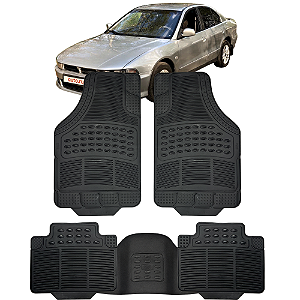 Jogo Tapete Automotivo 5 Peça Borracha PVC Com Tunel Mitsubishi Galant