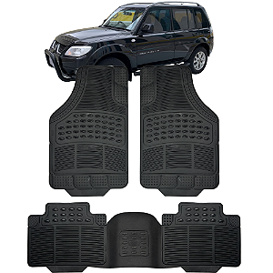 Jogo de Tapete Automotivo 5 Peça Borracha PVC Com Tunel Mitsubishi Tr4