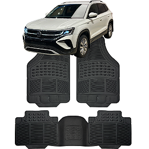 Jogo de Tapete Automotivo 5 Peça Borracha PVC + Tunel Volkswagen Taos
