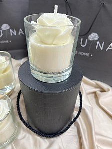 Rosa Branca Candle - Sementes Doce