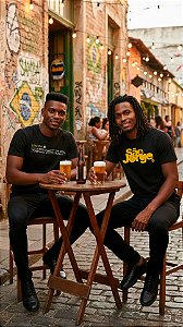 Camisa Masculina O Samba Tem