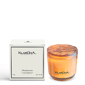Vela Âmbar Cristal Rosa & Almíscar - 230g