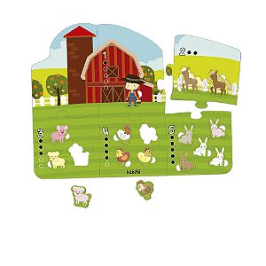 Quebra-Cabeça Gigante Contando até 5