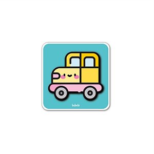 Quebra-cabeça 4 partes Carro