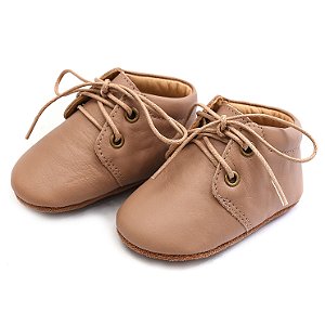 Calçado Moccs Infantil Unissex em Couro Cor Fendi - Modelo 3004 | Bili Bilu