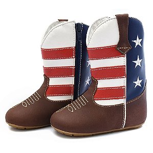 Bota Texana Infantil Unissex em Couro Cor Cores - Modelo 1305 | Bili Bilu