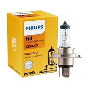 Lampada H4 Philips Standart 12V 60/55W P43t-38