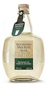 Cachaça Engenho São Luiz Prata Descansada 6 meses em Barril de Amendoim 600ml