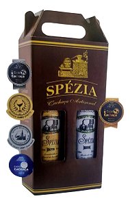Kit Premium Cachaça Ouro 5 Anos Spezia 700ml + Prata Spezia 700ml