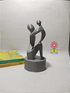 Escultura Decorativa Mãe e Filho