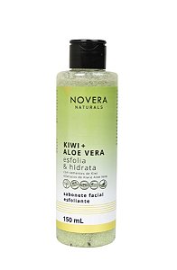 Sabonete Facial Esfoliante Kiwi + Aloe Vera - 150mL - Novera Naturals
