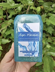 Sabonete com Bucha Vegetal Algas Marinhas