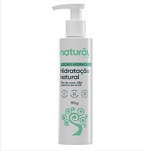 Loção Hidratante Natural com Óleo de Coco, CBA e Extrato de Romã 195g