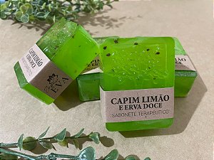 Sabonete Artesanal Capim Limão e Erva Doce (com Óleo Essencial de Capim Limão)