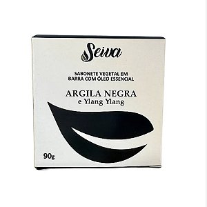 Sabonete 3x1  - Argila Negra e Ylang Ylang - Rejuvenescedor - 90g