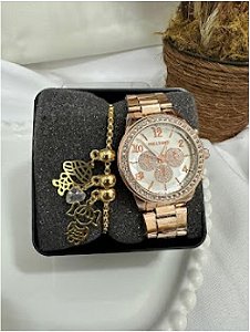 Kit Relogio + Pulseira