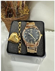 Kit Relogio + Pulseira promo