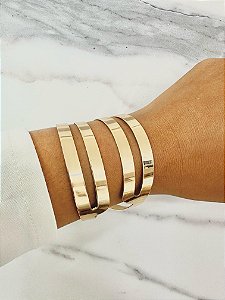 bracelete folheado fino