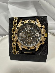 Kit com relógio, pulseira