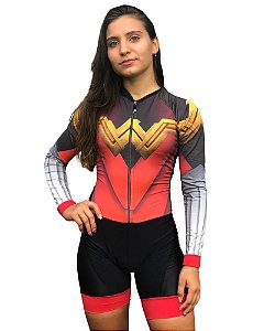 Macaquinho Mulher Maravilha Forro em Gel