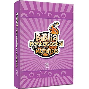 Bíblia Pentecostal para Meninas, Capa Dura Rosa Tamanho Pequeno