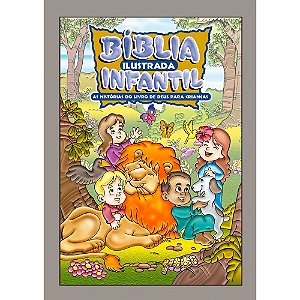 Bíblia Ilustrada Infantil, Capa Dura Ilustrada Tamanho Médio