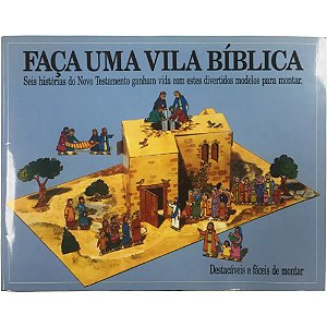 Faça uma Vila Bíblica, livro ilustrado para montar