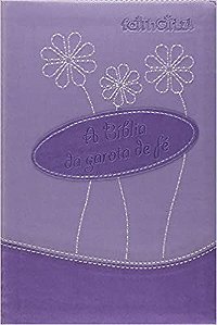 A Bíblia da Garota de Fé, Capa Couro Sintético Roxo Tamanho Médio, NTLH