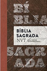 Bíblia Sagrada NVT, Tamanho Médio, Capa Luxo Flexível Marrom - Mundo Cristão
